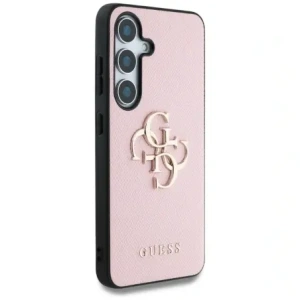 Wholesale Guess Grained Big 4G Logo Small Classic Logo do Samsung Galaxy S25+ Plus pink - GUE4268 - {ean13} - Hurt