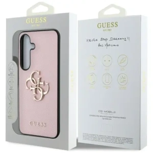 Wholesale Guess Grained Big 4G Logo Small Classic Logo do Samsung Galaxy S25+ Plus pink - GUE4268 - {ean13} - Hurt