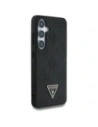 Wholesale Guess Grained Hot Stamp Peony Pattern Triangle Logo MagSafe do Samsung Galaxy S25 black - GUE4269 - {ean13} - Hurt