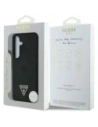 Wholesale Guess Grained Hot Stamp Peony Pattern Triangle Logo MagSafe do Samsung Galaxy S25 black - GUE4269 - {ean13} - Hurt