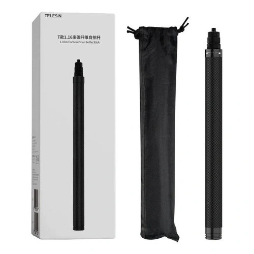 Selfie stick z włókna węglowego o długości 1,16m TELESIN