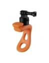 TELESIN multifunctional silicone mount for sports cameras (orange)