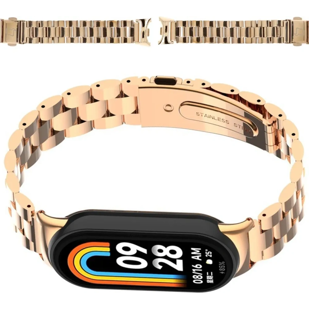 Hurtownia GSM - Bizon Strap Watch Aura Xiaomi Smart Band 9 / 9 NFC / 8 rózsaarany - BIZ8188 - {ean13} - Hurt