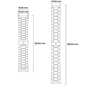 Hurtownia GSM - Bizon Strap Watch Aura Xiaomi Smart Band 9 / 9 NFC / 8 rózsaarany - BIZ8188 - {ean13} - Hurt
