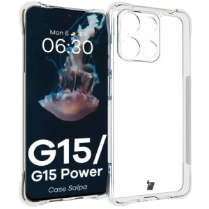 Hurtownia GSM - Elastické pouzdro Bizon Case Salpa pro Motorola Moto G15 / G15 Power průhledné - BIZ8189 - {ean13} - Hurt