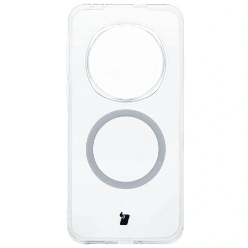 Etui z pierścieniem magnetycznym Bizon Case CrystalO do Honor Magic7 Pro przezroczyste