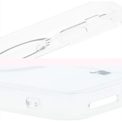 Etui z pierścieniem magnetycznym Bizon Case CrystalO do Xiaomi 15 przezroczyste