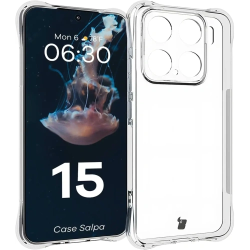 Elastyczne etui Bizon Case Salpa do Xiaomi 15 przezroczyste