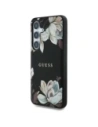 Wholesale Guess Grained Printed Flower Pattern MagSafe do Samsung Galaxy S25 black - GUE4270 - {ean13} - Hurt