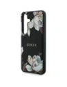 Wholesale Guess Grained Printed Flower Pattern MagSafe do Samsung Galaxy S25 black - GUE4270 - {ean13} - Hurt