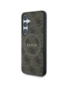 Hurtownia GSM - Guess Bőr 4G Színes Gyűrű Klasszikus Logó MagSafe Samsung Galaxy S25 barna - GUE4272 - {ean13} - Hurt