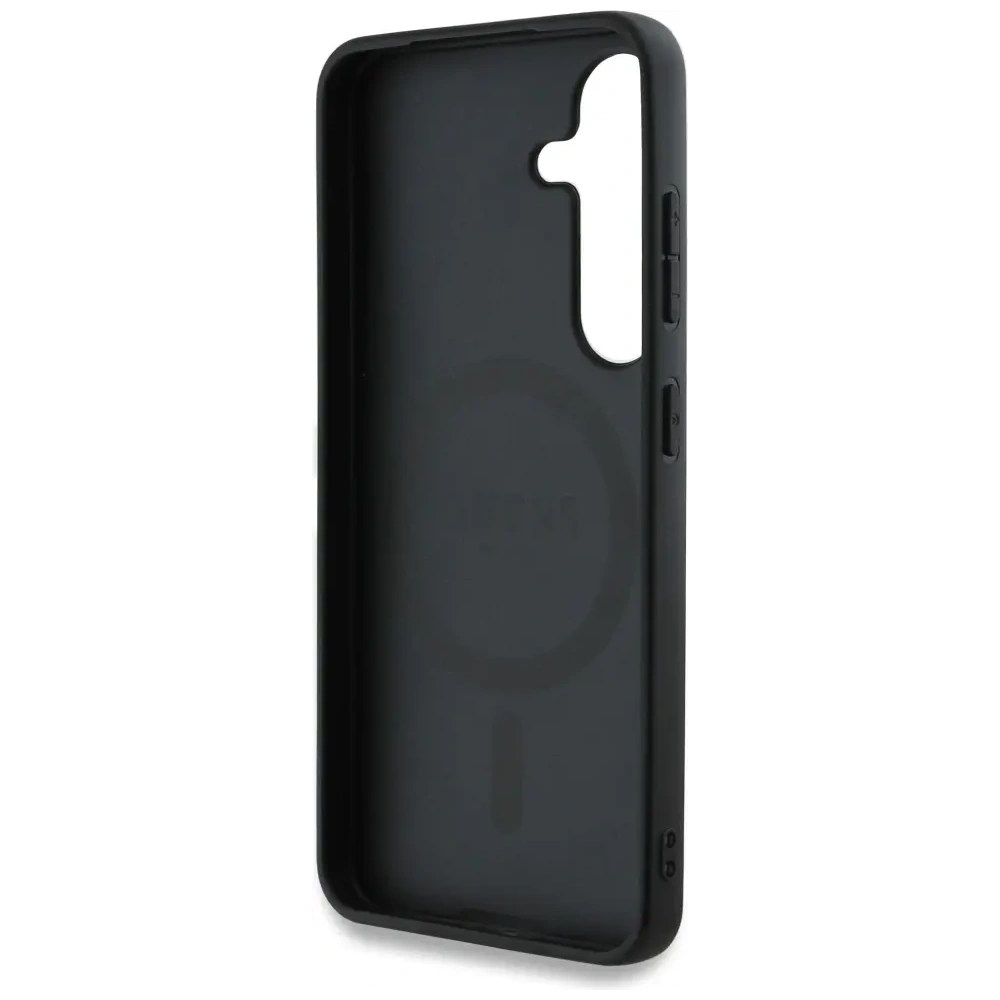 Hurtownia GSM - Guess Bőr 4G Színes Gyűrű Klasszikus Logó MagSafe Samsung Galaxy S25 barna - GUE4272 - {ean13} - Hurt