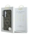 Hurtownia GSM - Guess Inel din piele 4G colorat cu logo clasic MagSafe pentru Samsung Galaxy S25 maro - GUE4272 - {ean13} - Hurt