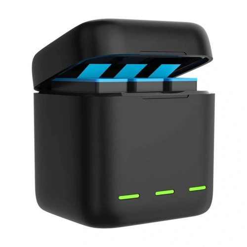 Ładowarka trójkanałowa Box TELESIN +2 akumulatory do GoPro Hero 12 / 11 / 10 / 9