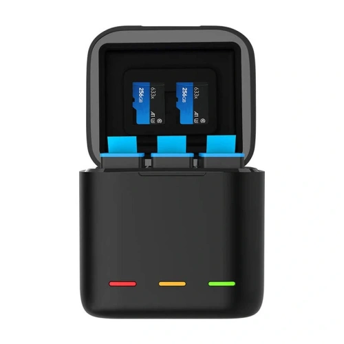 Ładowarka trójkanałowa Box TELESIN +2 akumulatory do GoPro Hero 12 / 11 / 10 / 9