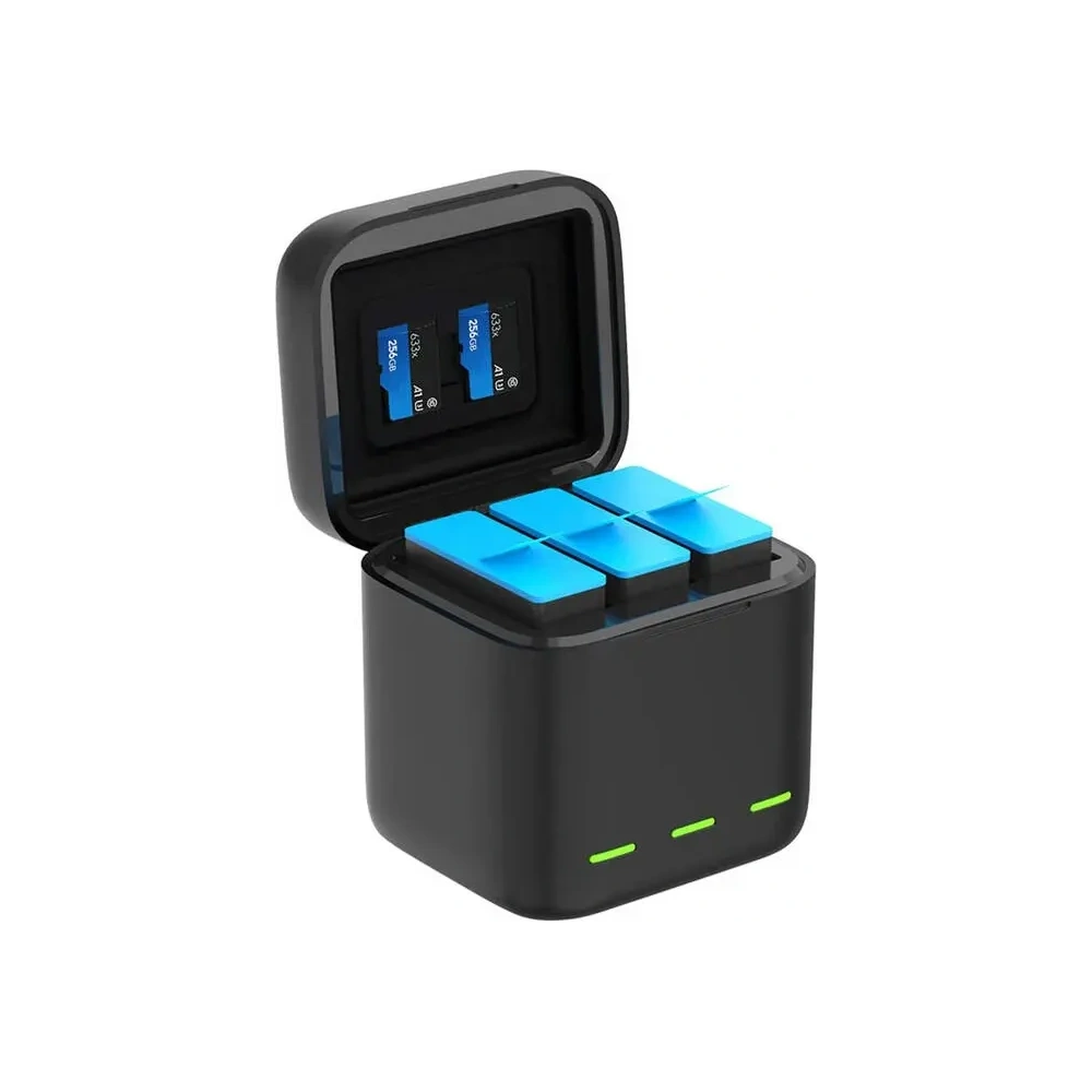 Hurtownia GSM - TELESIN Dreikanal-Boxladegerät +2 Batterien für GoPro Hero 12 / 11 / 10 / 9 - TLS192 - {ean13} - Hurt