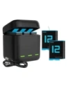 Wholesale TELESIN triple-channel box charger +2 batteries for GoPro Hero 12 / 11 / 10 / 9 - TLS192 - {ean13} - Hurt