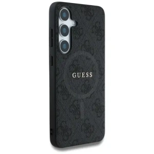 Wholesale Guess Leather 4G Colored Ring Classic Logo MagSafe do Samsung Galaxy S25 black - GUE4273 - {ean13} - Hurt