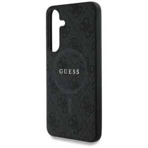 Wholesale Guess Leather 4G Colored Ring Classic Logo MagSafe do Samsung Galaxy S25 black - GUE4273 - {ean13} - Hurt