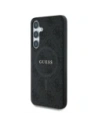 Wholesale Guess Leather 4G Colored Ring Classic Logo MagSafe do Samsung Galaxy S25+ Plus black - GUE4277 - {ean13} - Hurt