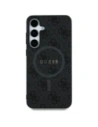 Wholesale Guess Leather 4G Colored Ring Classic Logo MagSafe do Samsung Galaxy S25+ Plus black - GUE4277 - {ean13} - Hurt