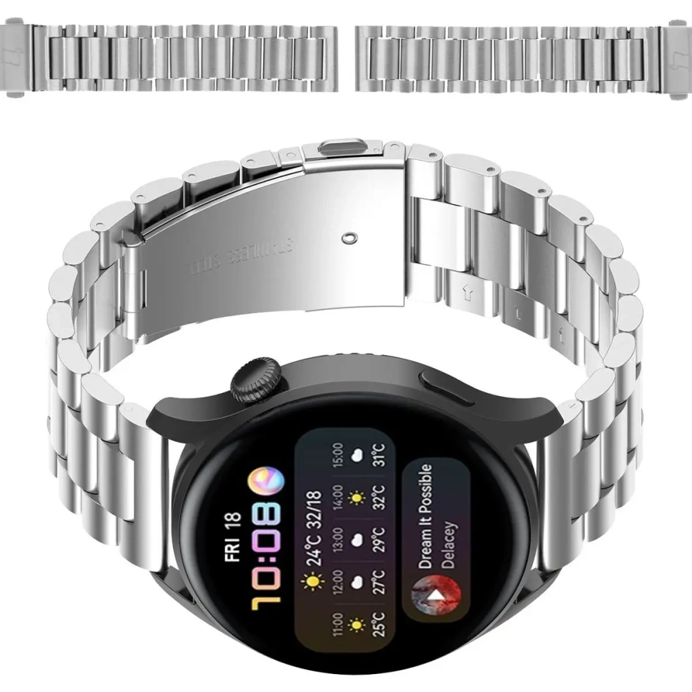 Hurtownia GSM - Ceas inteligent Bizon Strap Aura 18 mm argintiu - BIZ8195 - {ean13} - Hurt