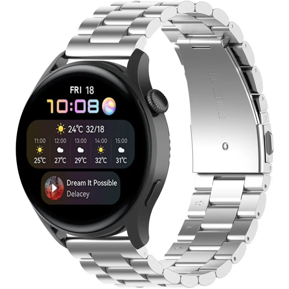 Hurtownia GSM - Ceas inteligent Bizon Strap Aura 18 mm argintiu - BIZ8195 - {ean13} - Hurt