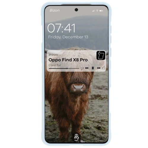 Pancerne etui Bizon Case Tur do Oppo Find X8 Pro jasnoniebieskie