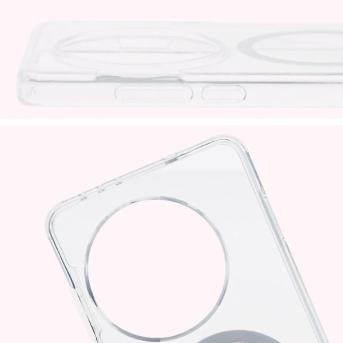 Etui z pierścieniem magnetycznym Bizon Case CrystalO do OnePlus 13 przezroczyste