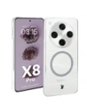 Etui s magnetickým kroužkem Bizon Case CrystalO pro Oppo Find X8 Pro průhledné