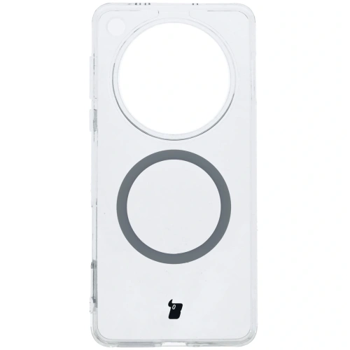 Etui z pierścieniem magnetycznym Bizon Case CrystalO do Oppo Find X8 Pro przezroczyste