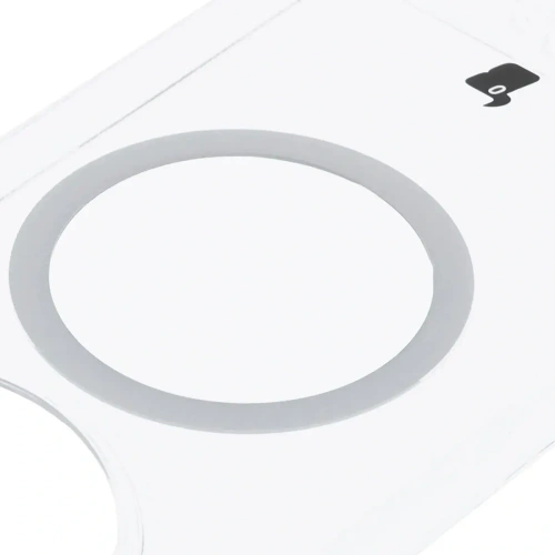 Etui z pierścieniem magnetycznym Bizon Case CrystalO do Oppo Find X8 Pro przezroczyste