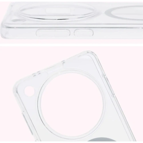 Etui z pierścieniem magnetycznym Bizon Case CrystalO do Oppo Find X8 Pro przezroczyste