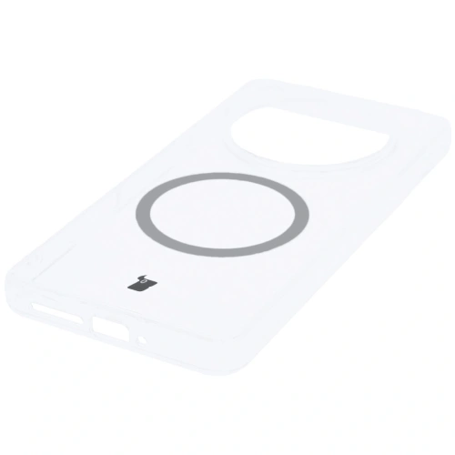 Etui z pierścieniem magnetycznym Bizon Case CrystalO do Oppo Find X8 Pro przezroczyste