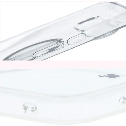 Etui z pierścieniem magnetycznym Bizon Case CrystalO do Google Pixel 9 / 9 Pro przezroczyste