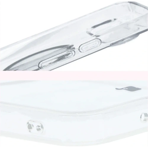 Etui z pierścieniem magnetycznym Bizon Case CrystalO do Google Pixel 9 Pro XL przezroczyste