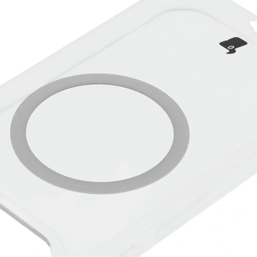 Etui z pierścieniem magnetycznym Bizon Case CrystalO do Google Pixel 9a przezroczyste