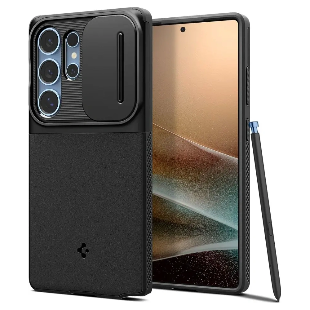 Wholesale Spigen Optik Armor Samsung Galaxy S25 Ultra Black - SPN16592 - {ean13} - Hurt