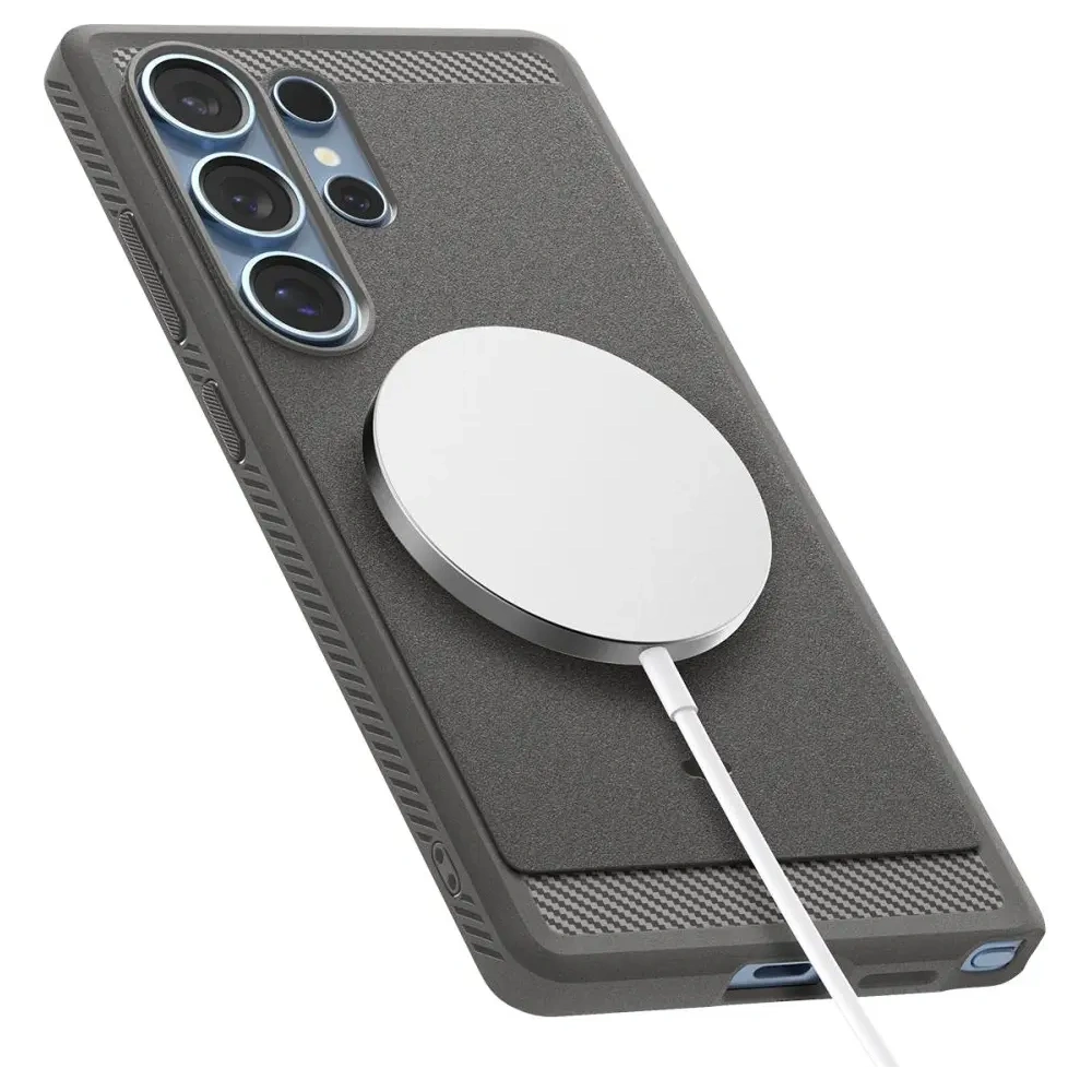 Wholesale Spigen Rugged Armor Mag MagSafe Samsung Galaxy S25 Ultra Marble Grey - SPN16593 - {ean13} - Hurt