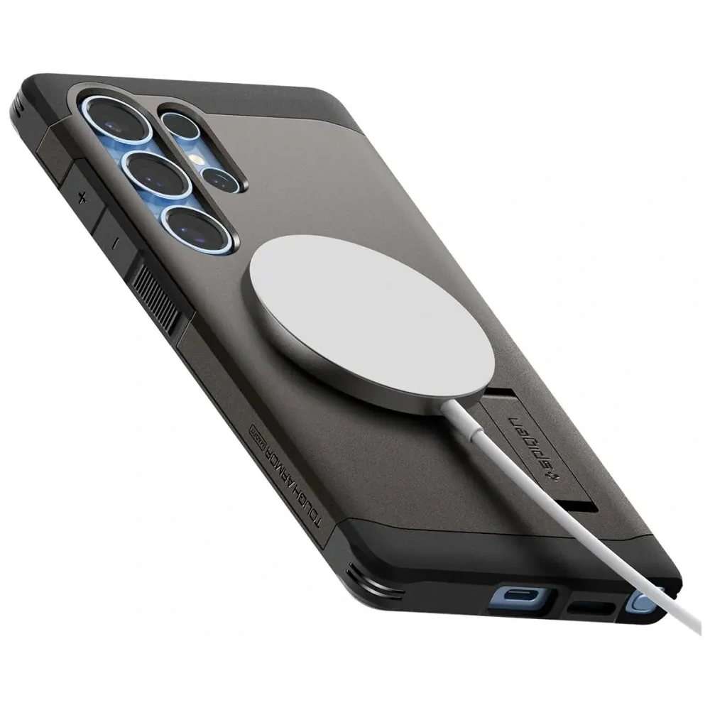 Wholesale Spigen Tough Armor MagSafe Samsung Galaxy S25 Ultra Gunmetal - SPN16595 - {ean13} - Hurt