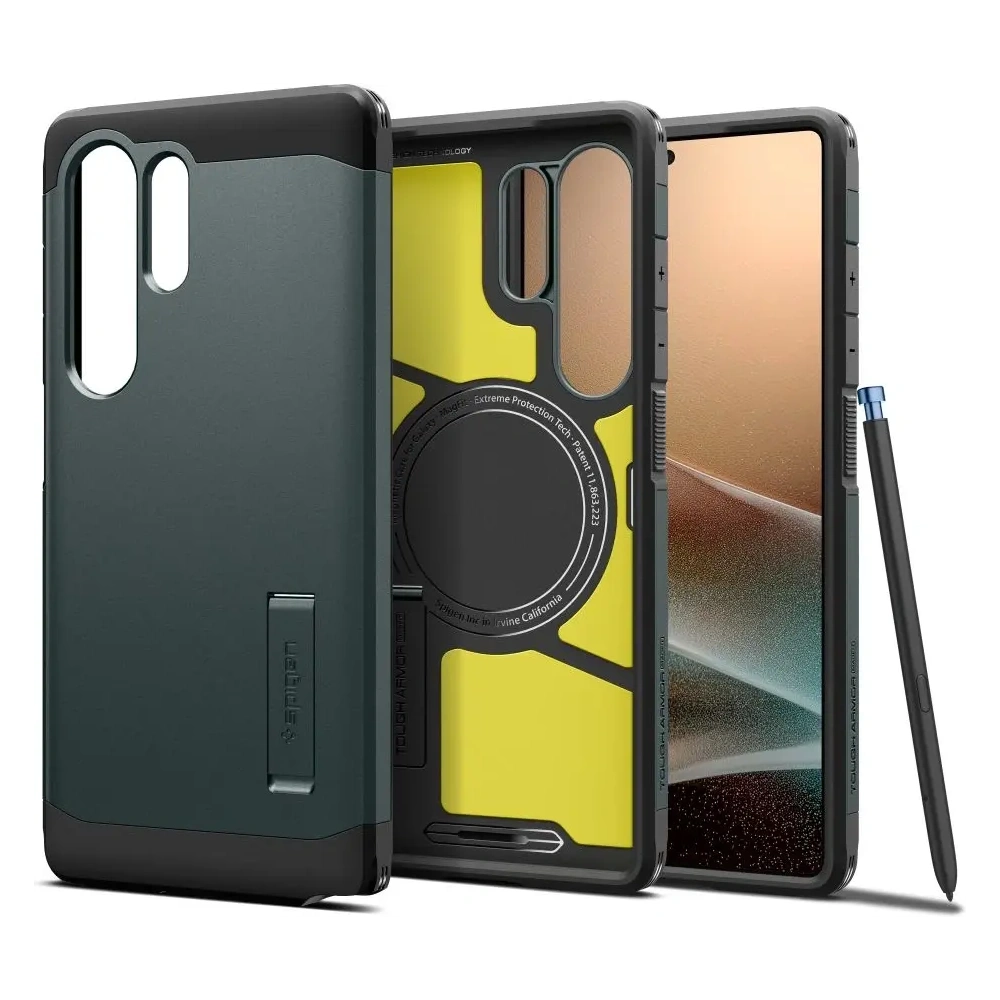 Wholesale Spigen Tough Armor MagSafe Samsung Galaxy S25 Ultra Abyss Green - SPN16596 - {ean13} - Hurt