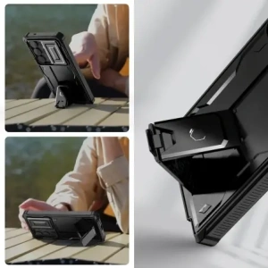 Etui Tech-Protect Kevlar Cam+ Samsung Galaxy S25 Ultra Černá
