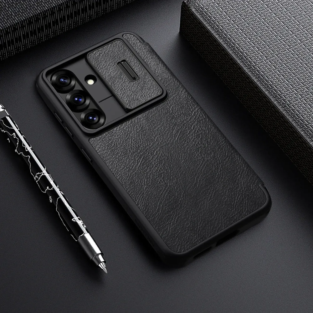 Wholesale Nillkin Qin Pro Samsung Galaxy S25 black - NLK1656 - {ean13} - Hurt