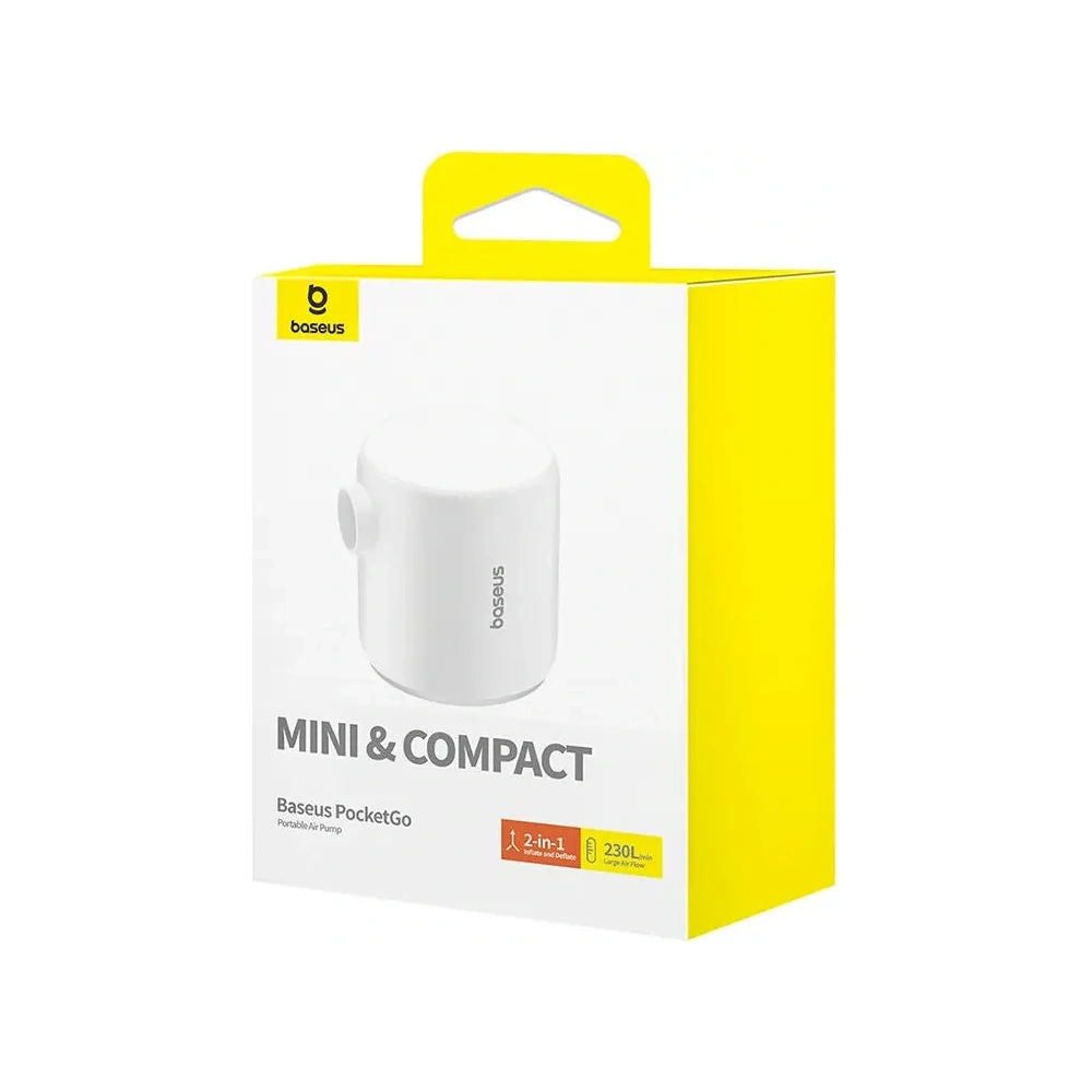Wholesale Baseus PocketGo Portable Pump (white) - BSU8907 - {ean13} - Hurt