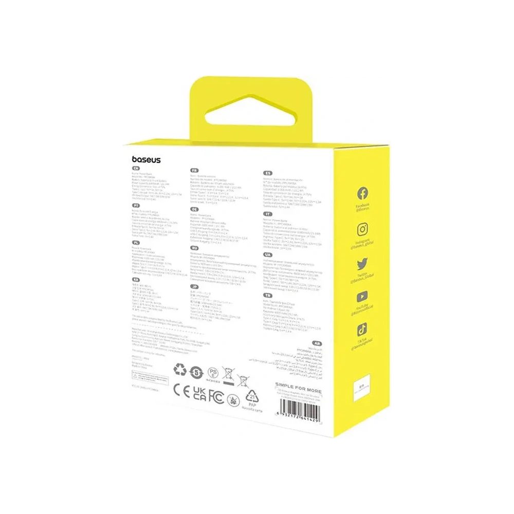 Hurtownia GSM - Baseus mini powerbank 6000 mAh 20W (albastru) - BSU8909 - {ean13} - Hurt