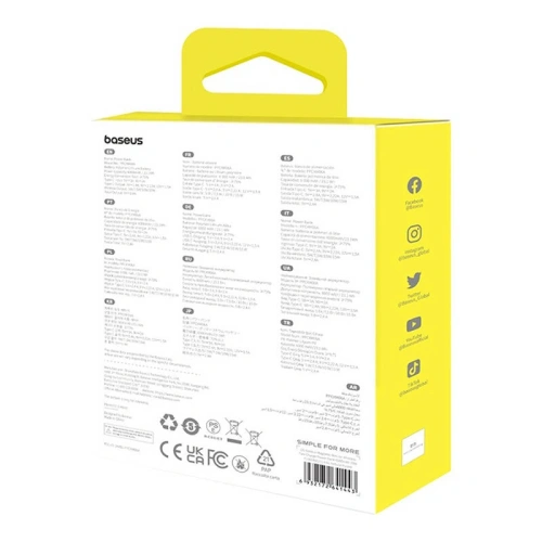 Mini powerbank Baseus 6000 mAh 20W (fioletowy)