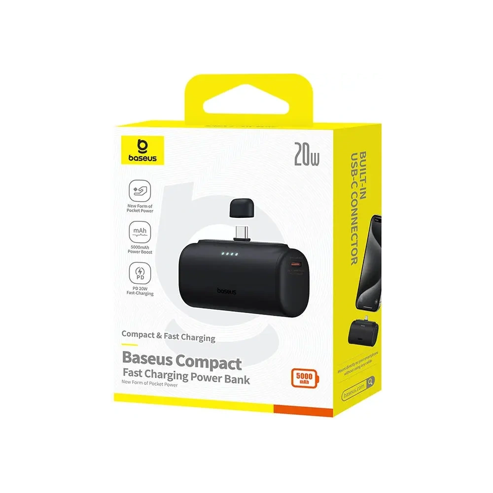 Hurtownia GSM - Powerbank Baseus Compact 5000mAh 20W USB-C (fekete) - BSU8911 - {ean13} - Hurt