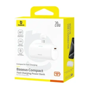 Hurtownia GSM - Powerbank Baseus Compact 5000mAh 20W USB-C (biały) - BSU8912 - {ean13} - Hurt