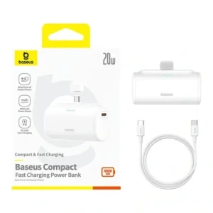 Hurtownia GSM - Powerbank Baseus Compact 5000mAh 20W USB-C (weiß) - BSU8912 - {ean13} - Hurt