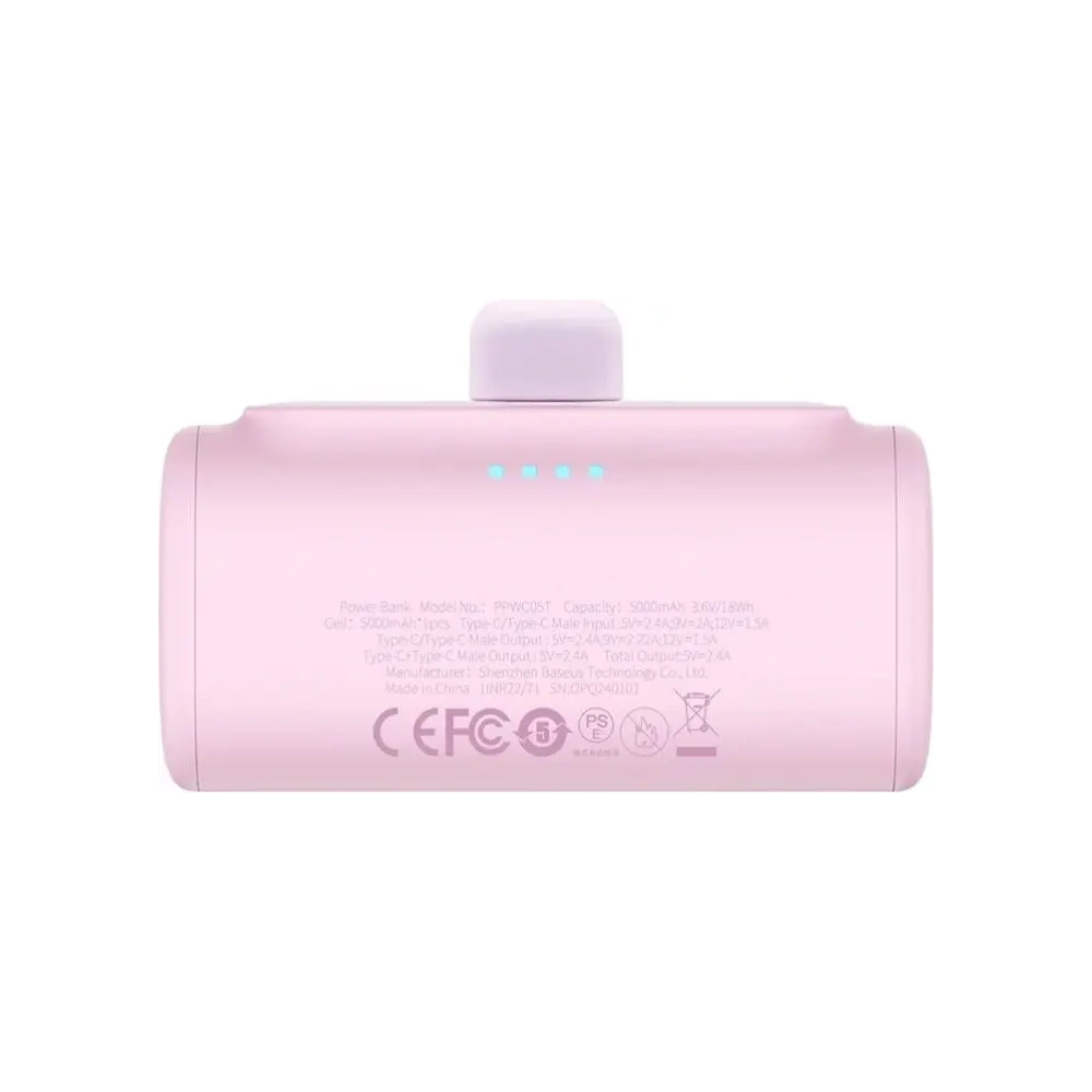 Hurtownia GSM - Powerbank Baseus Compact USB-C 5000mAh 20W (růžový) - BSU8914 - {ean13} - Hurt